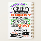 Sie sind gruselig und sie sind Kooky Mysterious Sp Planer (Rückseite)