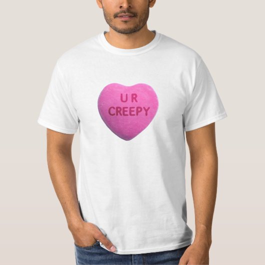 Sie sind gruseliges rosa Süßigkeits-Herz T-Shirt (Vorderseite)