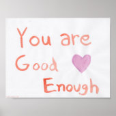 Sie sind gut genug Art Poster Print (Vorne)