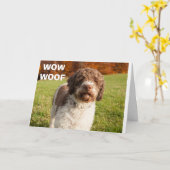 SIE SIND ****HABEN EIN BABY**** WOOF WOW! KARTE (Gelbe Blume)