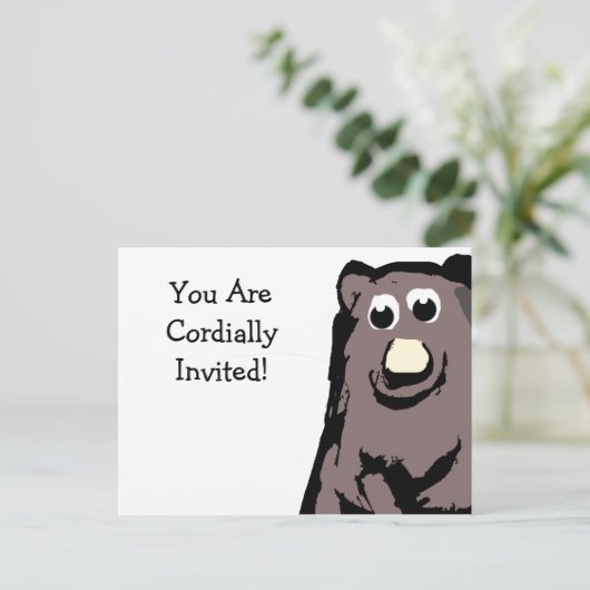 Sie sind herzlich eingeladen postkarte (Stehend Vorderseite)