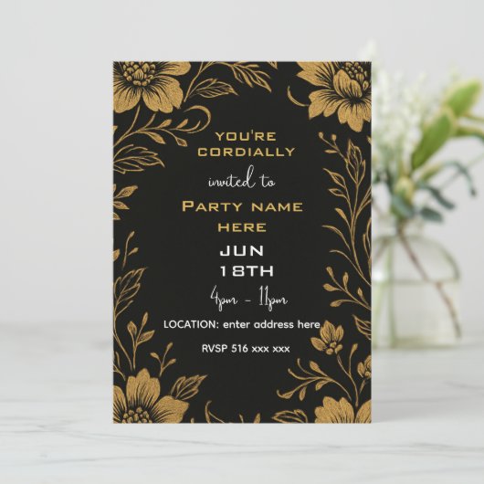 Sie sind herzlich eingeladen Vorlage (Stehend Vorderseite)