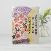 SIE SIND HERZLICH ZU UNSERER WEDDING EINGELADEN. EINLADUNG (Stehend Vorderseite)