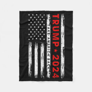 Sie sind heute Abend frei Amerikanische Flagge Pat Fleecedecke
