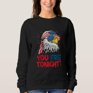 Sie sind heute Abend frei Streifen Adler mit US-Fl Sweatshirt