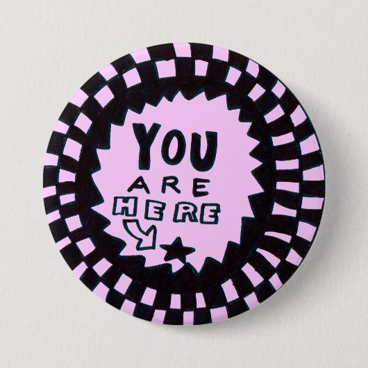 Sie sind hier Button (Vorderseite)