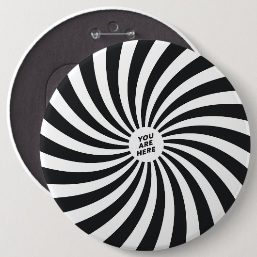 SIE SIND HIER BUTTON (Vorne & Hinten)