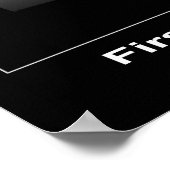 Sie sind hier - Erste Sicht auf die Erde Poster (Ecke)