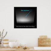 Sie sind hier - Erste Sicht auf die Erde Poster (Küche)