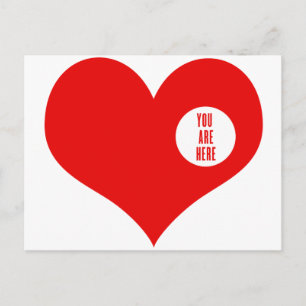SIE SIND HIER - LIEBE POSTKARTE