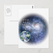 Sie sind hier postkarte (Vorne/Hinten)