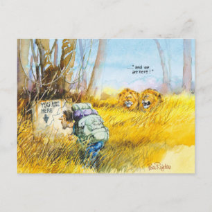 Sie sind hier postkarte