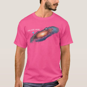 Sie sind hier Universe Galaxy Funny s für Männer u T-Shirt
