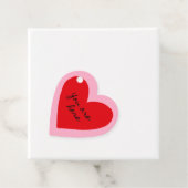 Sie sind hier Valentinisches rotes Herz Geschenkanhänger (Beispiel)