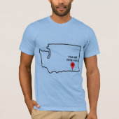 Sie sind hier Walla Walla Washington T - Shirt (Vorderseite)