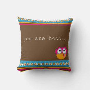 Sie sind Hoot - Owl Throw Kissen