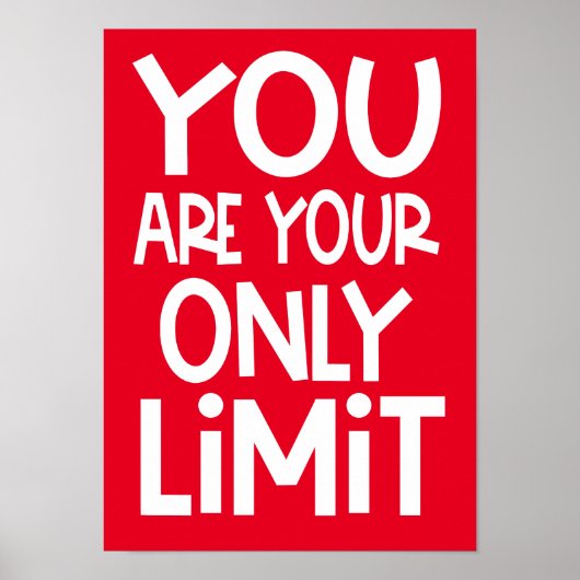 Sie sind Ihr einziges Motivierend Angebot rot Poster (Vorne)