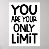 Sie sind Ihr einziges Motivierend Angebot weiß Poster (Vorne)