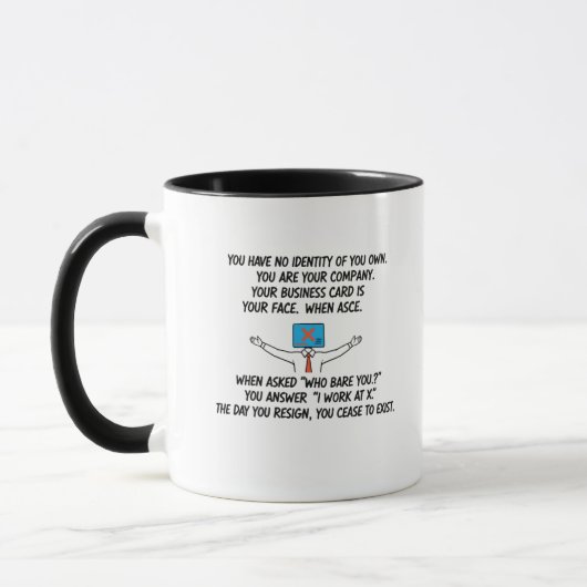 Sie sind Ihr Unternehmen - Corporate Identity Tasse (Links)