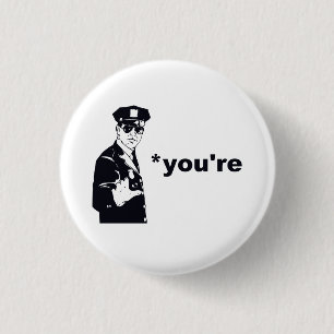 Sie sind Ihre Grammatik-Polizei Button
