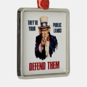Sie sind Ihre öffentlichen Lands verteidigen sie O Ornament Aus Metall (Rechts)