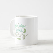 Sie sind Ihre Priorität Kaffeetasse (Vorderseite Links)