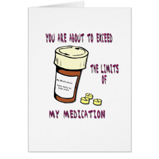 Sie sind im Begriff, Grenze auf meine Medikation