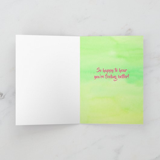 Sie sind im rosa Flamingo-Vogel-Aquarell Karte (Innenseite)