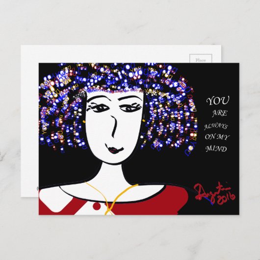 SIE SIND IMMER AUF MEINEM KIND - POSTCARD POSTKARTE (Vorne/Hinten)