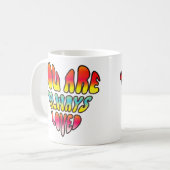 Sie sind immer geliebt kaffeetasse (Vorderseite Links)
