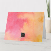 SIE SIND IMMER IN MEINEM HERZEN KARTE (Rückseite)