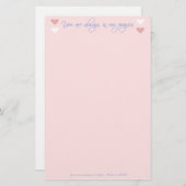 Sie sind immer in unserem Gebets-Briefpapier Briefpapier (Vorne/Hinten)