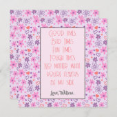 Sie sind immer meine Seite Valentine Dankeskarte (Vorne/Hinten)