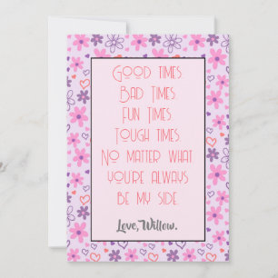 Sie sind immer meine Seite Valentine Feiertagskarte