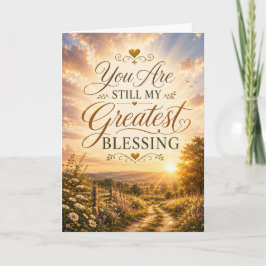 Sie sind immer noch mein größter Segen Hochzeitsta Karte