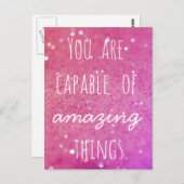 Sie sind in der Lage phantastische Dinge zu tun -  Postkarte (Vorne/Hinten)