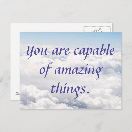 Sie sind in der Lage, Phantastische Dinge zu tun Postkarte (Vorne/Hinten)