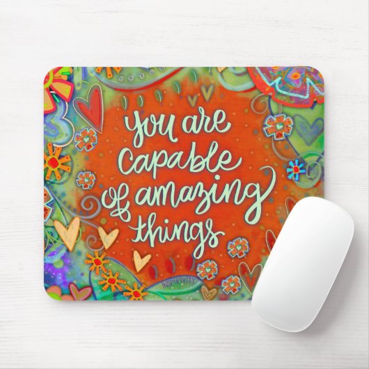 Sie sind in der Lage, Zitat-Inspirivity Mousepad (Mit Mouse)