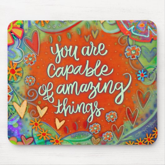 Sie sind in der Lage, Zitat-Inspirivity Mousepad (Vorne)