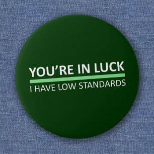 Sie sind in Luck - St Patrick's Day Edition Button