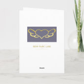 Sie sind in meinen Gedanken & Gebete Mauve & Gold  Karte (Rückseite)