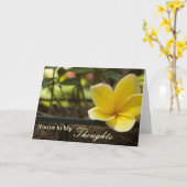 Sie sind in meinen Gedanken Karte (Gelbe Blume)