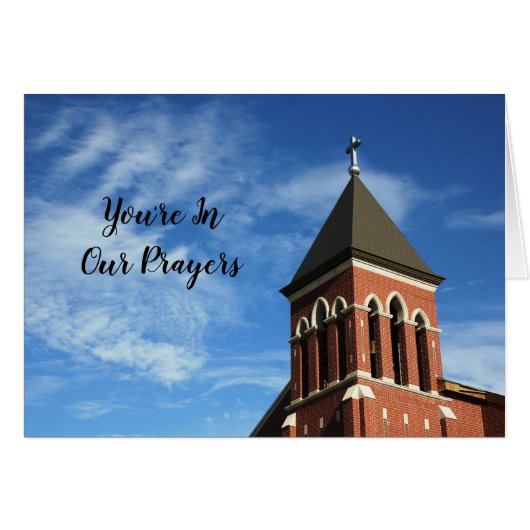 Sie sind in unseren Gebeten. (Vorderseite (Horizontal))