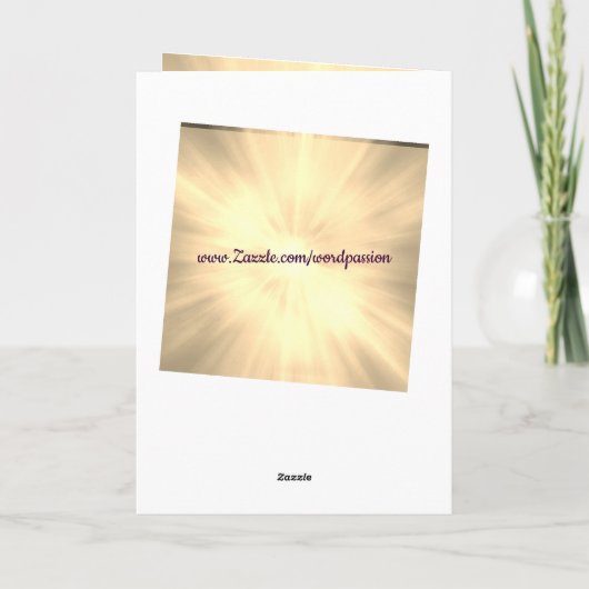 Sie sind in unseren Gedanken, Regenbogen Karte (Rückseite)