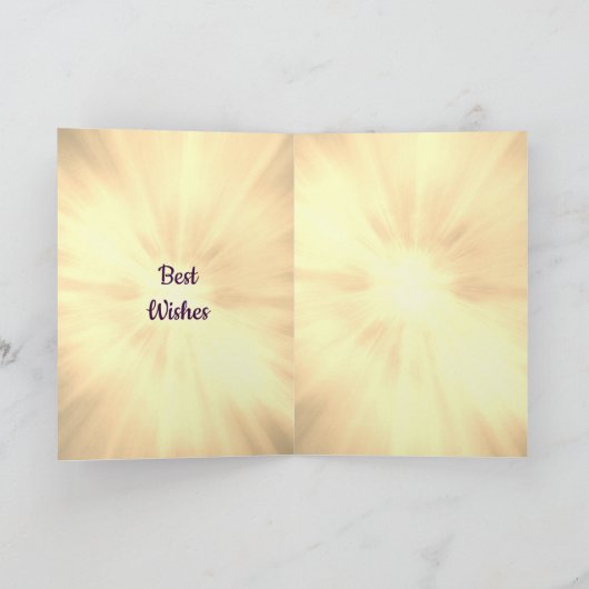 Sie sind in unseren Gedanken, Regenbogen Karte (Innenseite)