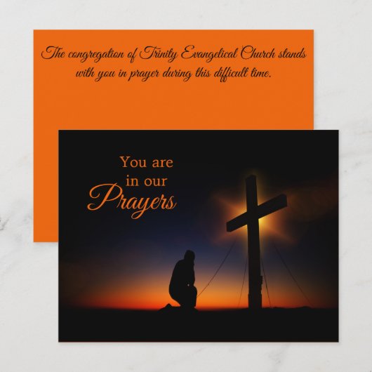 Sie sind in unserer Gemeinde der Gebetskirche Postkarte (Vorne/Hinten)