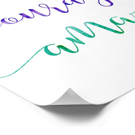 Sie sind Inspirierend Kunstdruckerei Poster (Ecke)