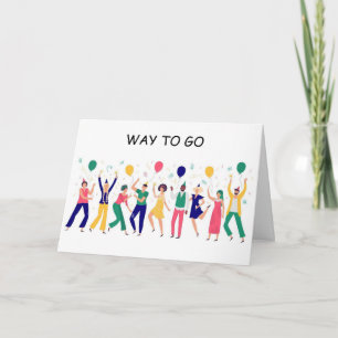 SIE SIND **JETZT GESCHIEDEN** SIE HABENS GESCHAFFT KARTE