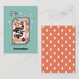 Sie sind Juice zu Coolen Klassenzimmer Valentine C Mitteilungskarte