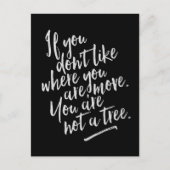 Sie sind kein Baum - Inspirationskarte Postkarte (Vorderseite)